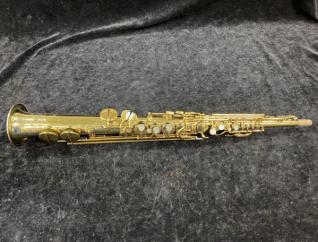 Photo AMAZING Original Gold Plated CG Conn New Wonder Soprano Saxophone - Serial # 141442